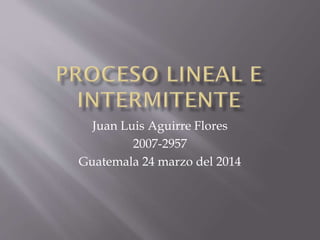 Juan Luis Aguirre Flores
2007-2957
Guatemala 24 marzo del 2014
 