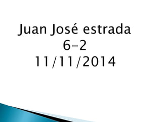 Juan José estrada 
6-2 
11/11/2014 
