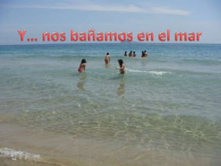 Y… nos bañamos en el mar
