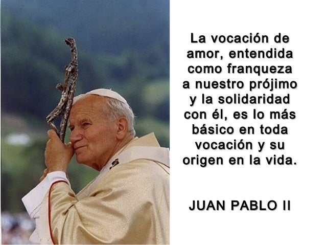 Resultado de imagen para mensaje del papa ii