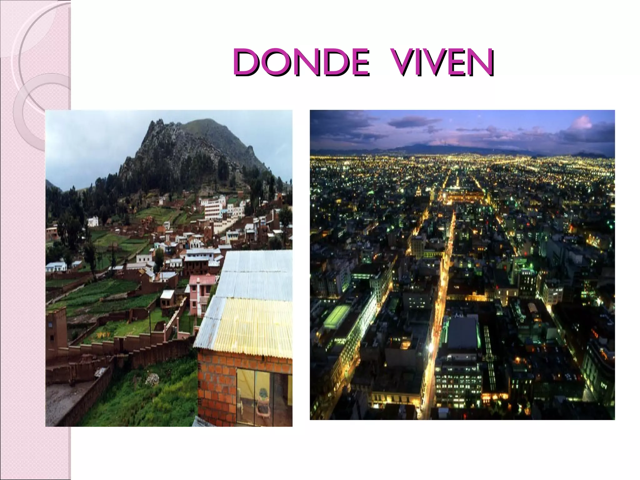 DONDE  VIVEN 