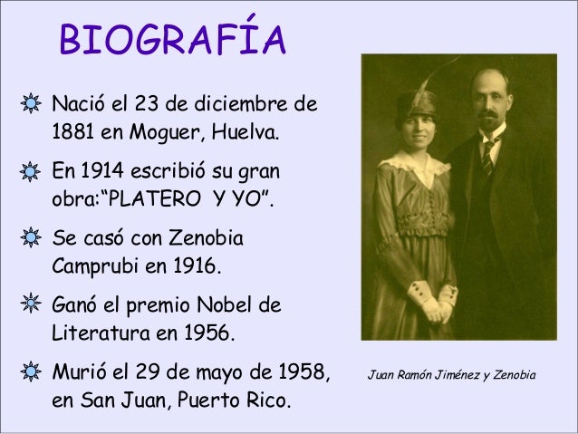 Resultado de imagen de juan ramon jimenez para niños