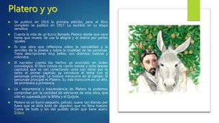  La etapa suficiente o verdadera
(1937-1958)
 Corresponde a su etapa donde estaba
exiliado en América.
 Busca la perfección y la belleza.
 En sus poemas se representa una
búsqueda de Dios.
 Sus dos obras más transcendentes son
“Dios deseado y deseante” y “En el otro
costado”.
 