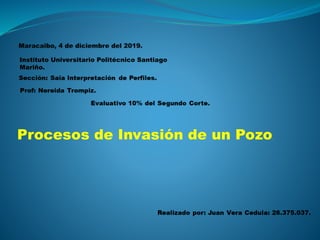 Procesos de Invasión de un Pozo.
Instituto Universitario Politécnico Santiago
Mariño.
 