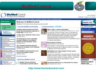 BioMed Central




   http://www.biomedcentral.com/
 