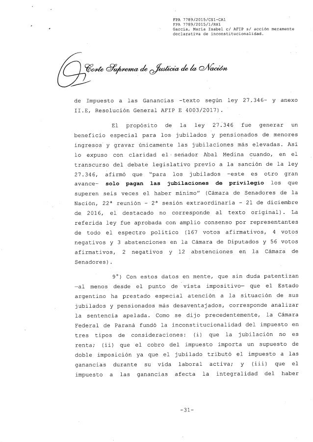 La Corte Declaró La Inconstitucionalidad Del Cobro A Los - 