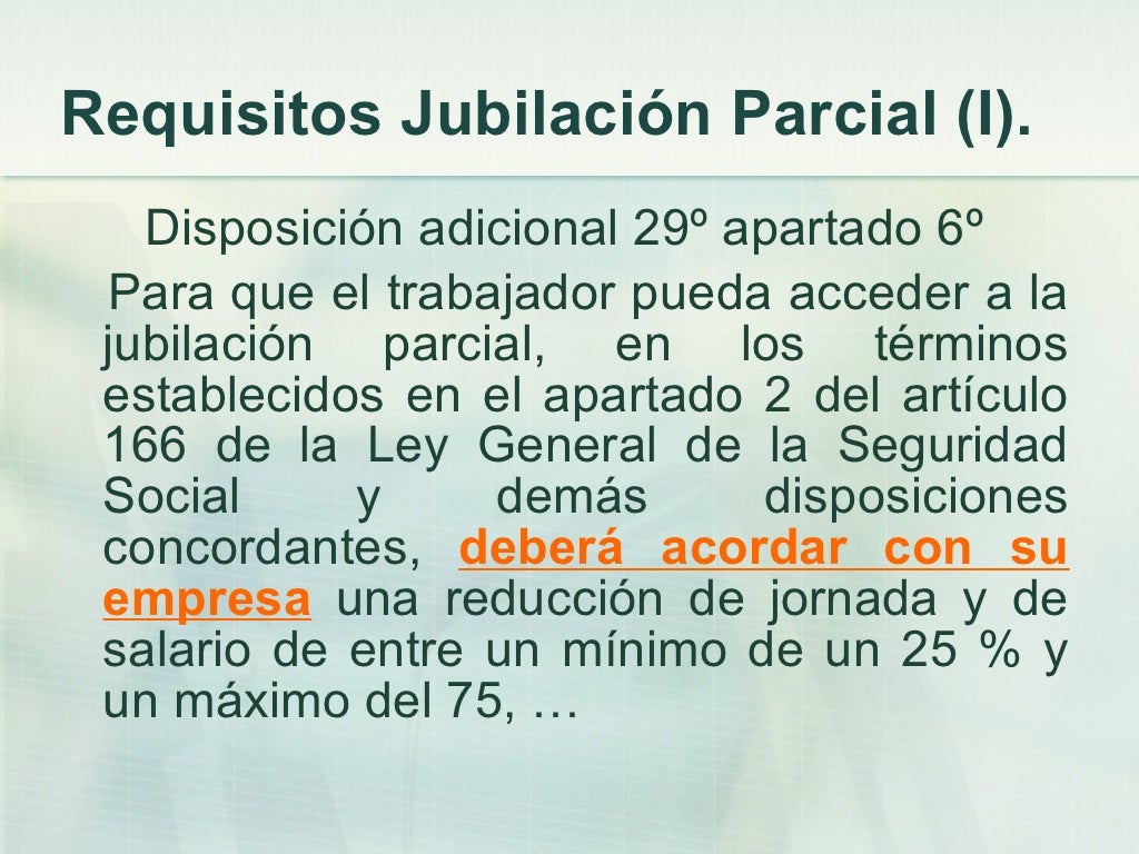 JUBILACION PARCIAL Y CONTRATO DE RELEVO EN LA ENSEÑANZA