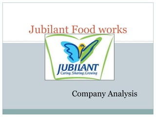 Jubilant Food works

Company Analysis

 
