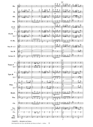 FUNARTE — Ministério da Cultura
Série Repertório de Ouro das Bandas de Música do Brasil — Jubileu 6
Pic.
Fl.
Ob.
Fgt.
Cl. E
(Req.)
1
2, 3
Cl. Bx.
Sxa. E 1, 2
Sxt. B
Sx.bar. E
1
2, 3
1
2, 3
1
2, 3
Bomb.
Tba.
Cb.
Tec.
bells, xilo
Cx.
Pts.
Bmb.
Cls. B
Trpas. F
Tpts. B
Tbns.
31
31
31
31
31
31
31
31
31
31
31
31
31
31
31
31
31
31
31
31
31
31
31
35
35
6
JUBILEU PARTITURA 7.0:Funarte Hino Nacional 09.05.08 19:59 Page 6
 