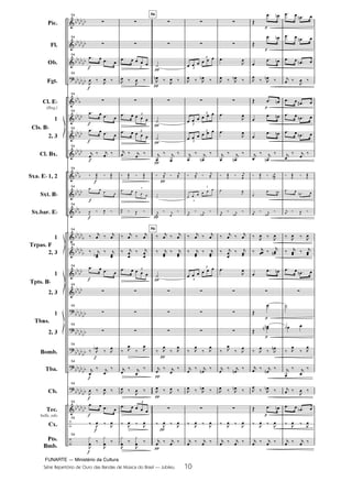 FUNARTE — Ministério da Cultura
Série Repertório de Ouro das Bandas de Música do Brasil — Jubileu 10
Pic.
Fl.
Ob.
Fgt.
Cl. E
(Req.)
1
2, 3
Cl. Bx.
Sxa. E 1, 2
Sxt. B
Sx.bar. E
1
2, 3
1
2, 3
1
2, 3
Bomb.
Tba.
Cb.
Tec.
bells, xilo
Cx.
Pts.
Bmb.
Cls. B
Trpas. F
Tpts. B
Tbns.
54
54
54
54
54
54
54
54
54
54
54
54
54
54
54
54
54
54
54
54
54
54
54
3
3
3
3
3
3
56
56
3
3
3
3
3
3
3
3
3
3
10
JUBILEU PARTITURA 7.0:Funarte Hino Nacional 09.05.08 19:59 Page 10
 