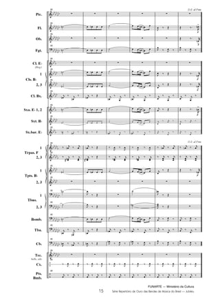 FUNARTE — Ministério da Cultura
15 Série Repertório de Ouro das Bandas de Música do Brasil — Jubileu
Pic.
Fl.
Ob.
Fgt.
Cl. E
(Req.)
1
2, 3
Cl. Bx.
Sxa. E 1, 2
Sxt. B
Sx.bar. E
1
2, 3
1
2, 3
1
2, 3
Bomb.
Tba.
Cb.
Tec.
bells, xilo
Cx.
Pts.
Bmb.
Cls. B
Trpas. F
Tpts. B
Tbns.
85
85
85
85
85
85
85
85
85
85
85
85
85
85
85
85
85
85
85
85
85
85
85
D.S. al FineD.S. al Fine
D.S. al Fine
15
JUBILEU PARTITURA 7.0:Funarte Hino Nacional 09.05.08 19:59 Page 15
 