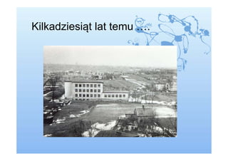 Kilkadziesiąt lat temu ….
 