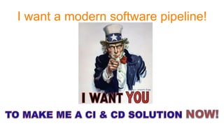 I want a modern software pipeline!
 