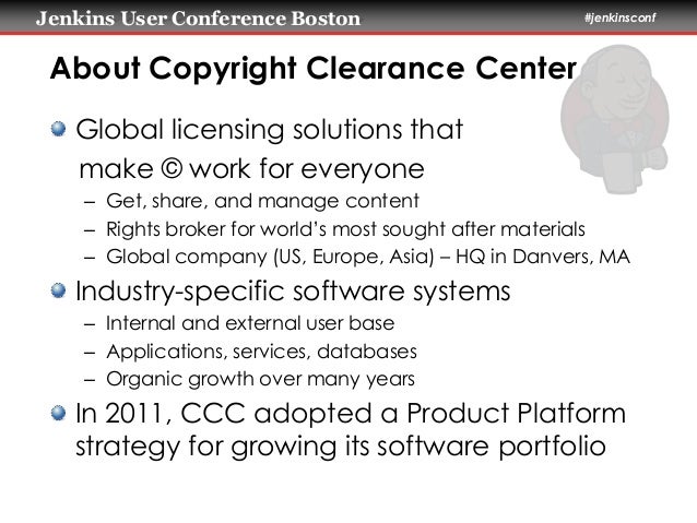 Scaling Jenkins with Docker and Kubernetes Jenkins and Chef: Infrastructure CI and Automated Deployment