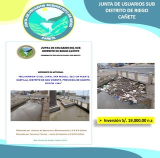  Inversión S/. 19,000.00 n.s 
 
