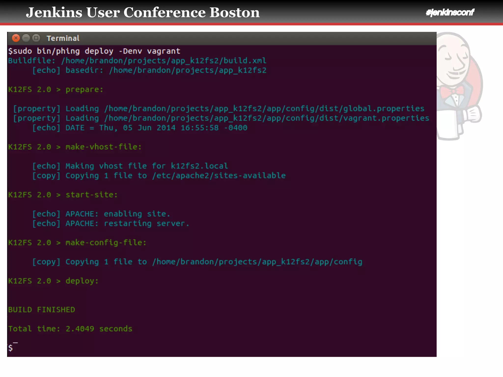 Jenkins User Conference Boston #jenkinsconf
 