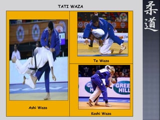 Ashi Waza 
Te Waza 
Koshi Waza 
TATI WAZA 
 