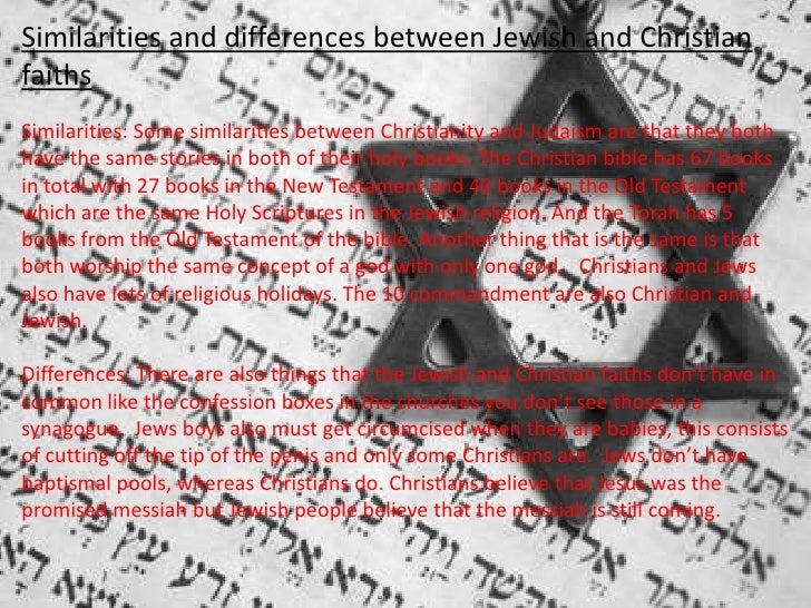 contrast judaism and christianity essay