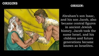 First Jewish People The Origins of Judaism, history and origins.pptx
