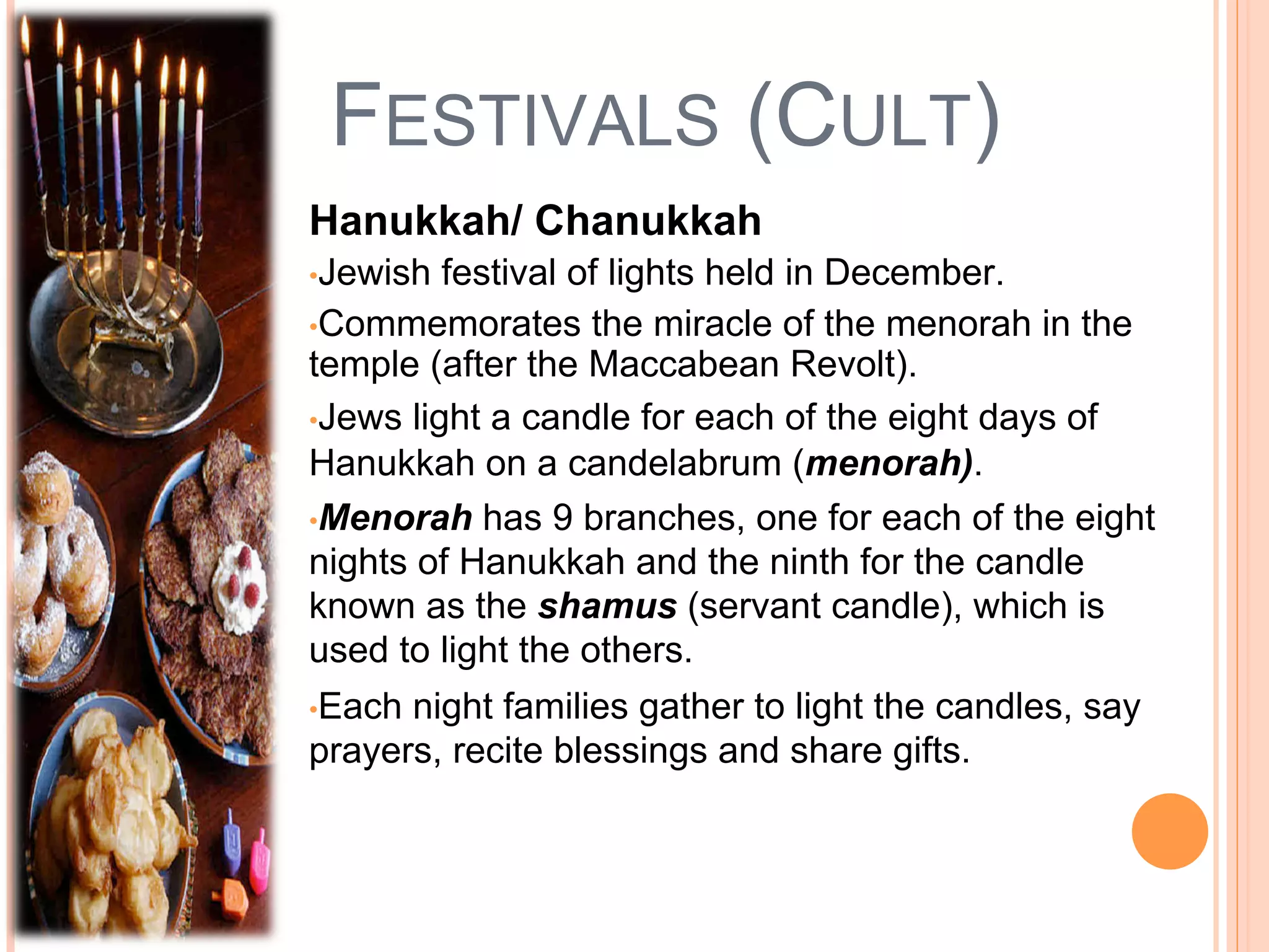 Hanukkah reciting blessings