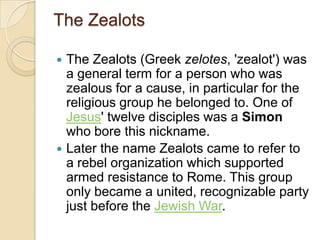 Judasim in the time of jesus,,powerpoint | PPTX