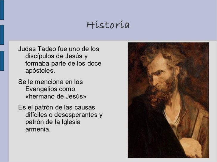 historia de san juditas tadeo