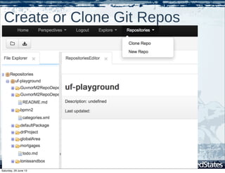 Create or Clone Git Repos
Saturday, 29 June 13
 