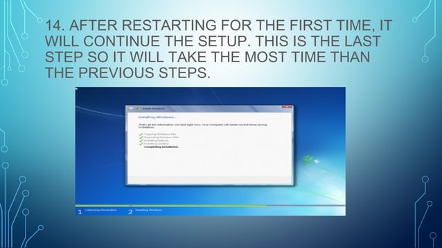 Windows 7 Installation - ICT | PPT
