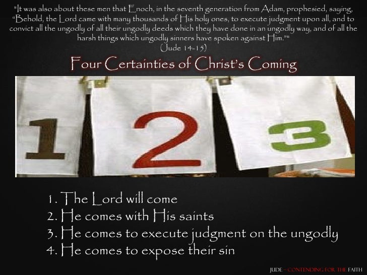 Image result for he comes with thousands of his saints