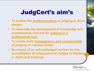 Judges Certification System presentation Brussels 09 2014 | PPTX