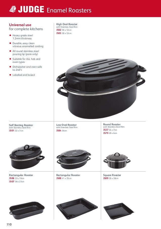 Judge High Oval Roaster Black Steel 38 x 30 x 21 cm Judge High Oval Roaster Black Steel 38 x 30 x 21 cm