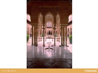 The Court of the Lions at the Alhambra in Granada,The Court of the Lions at the Alhambra in Granada,
Spain.Spain.
 