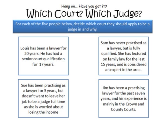 What are the duties of a judge?