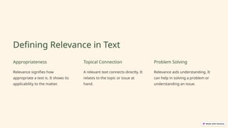 Example Question About Relevance Judging-Relevance-and-Worth-of-Text.pptx