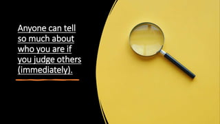Judging Example Judging Others. | PPTX