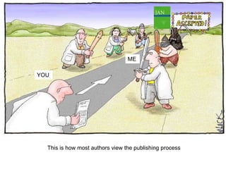 YOU
ME
This is how most authors view the publishing process
 
