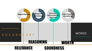 Sensible Rational jUDGING THE RELEVANCE AND WORTH OF IDEAS | PPTX