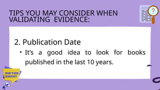 Judging the Validity of Evidence Listened To PPT.pptx