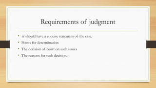 judgment and its kinds cpc ppt to study hard | PPTX