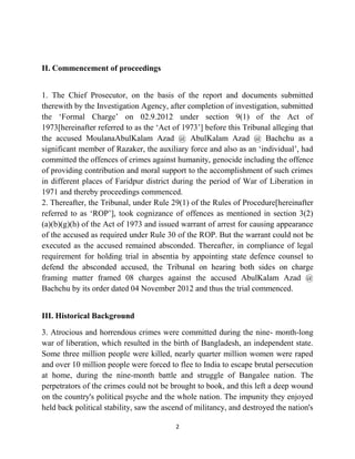 Judgment of  moulana abul kalam azad bachchu by ict