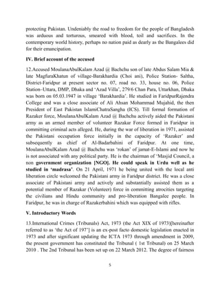 Judgment of  moulana abul kalam azad bachchu by ict