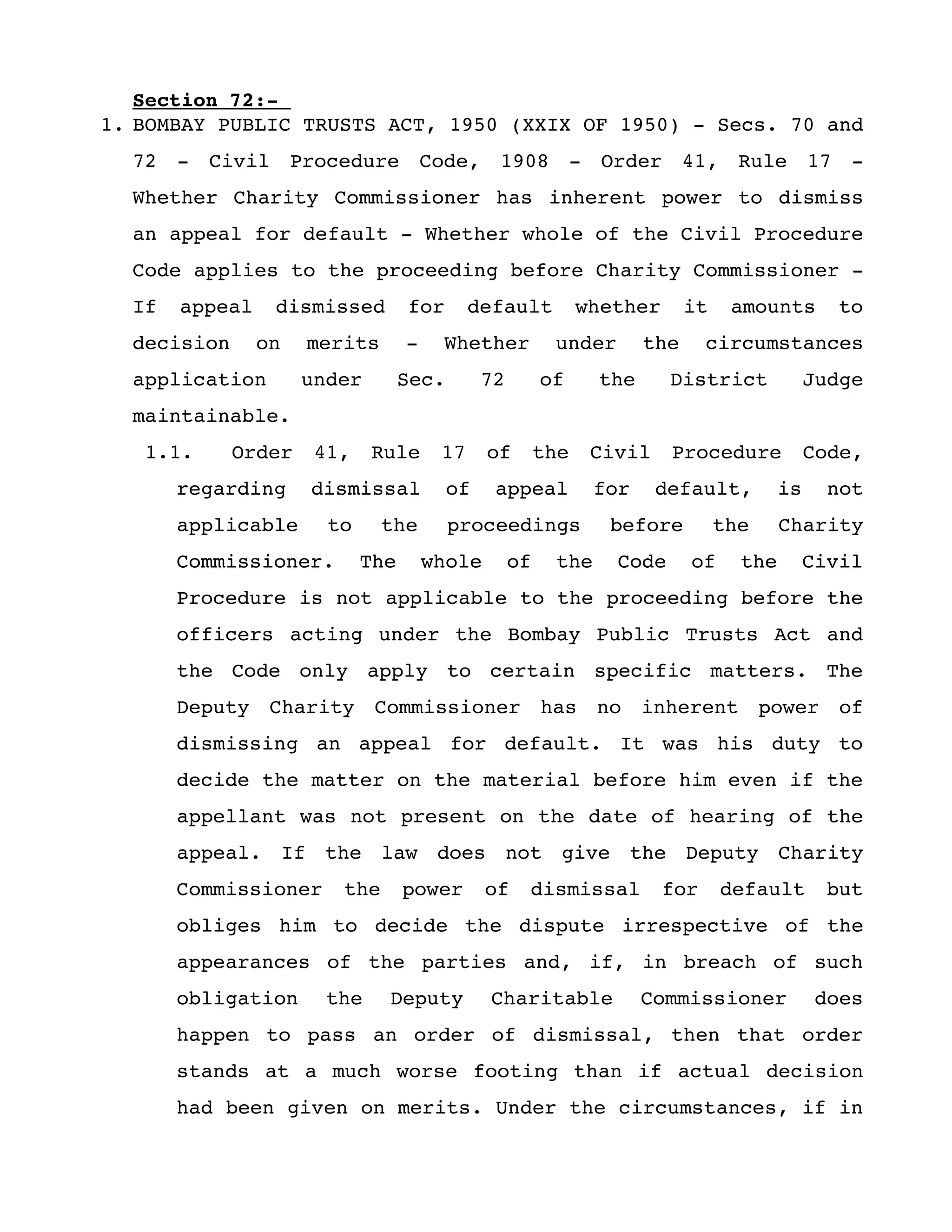 Judgments on Bombay Public Trust Act (relvant for state of Gujarat) PDF