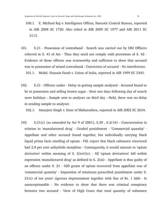supreme court judgement on ndps cases