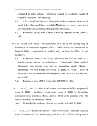 supreme court judgement on ndps cases