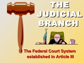THE JUDICIAL BRANCH   ,[object Object],[object Object]