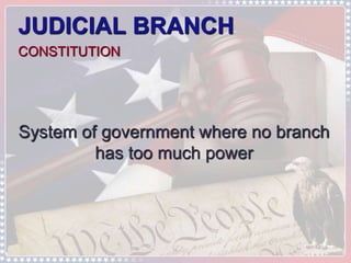 judicial branch in the constitution