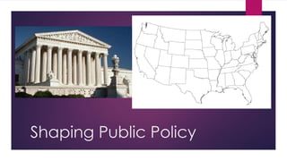 Shaping Public Policy
 