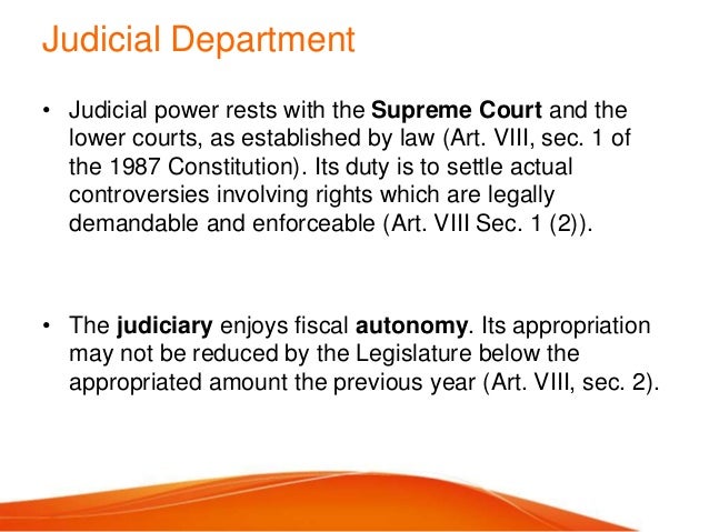 Article judicial branch powers