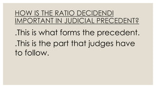 Judicial precedent revision aid | PPTX