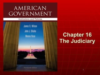1
Chapter 16 
The Judiciary 
 